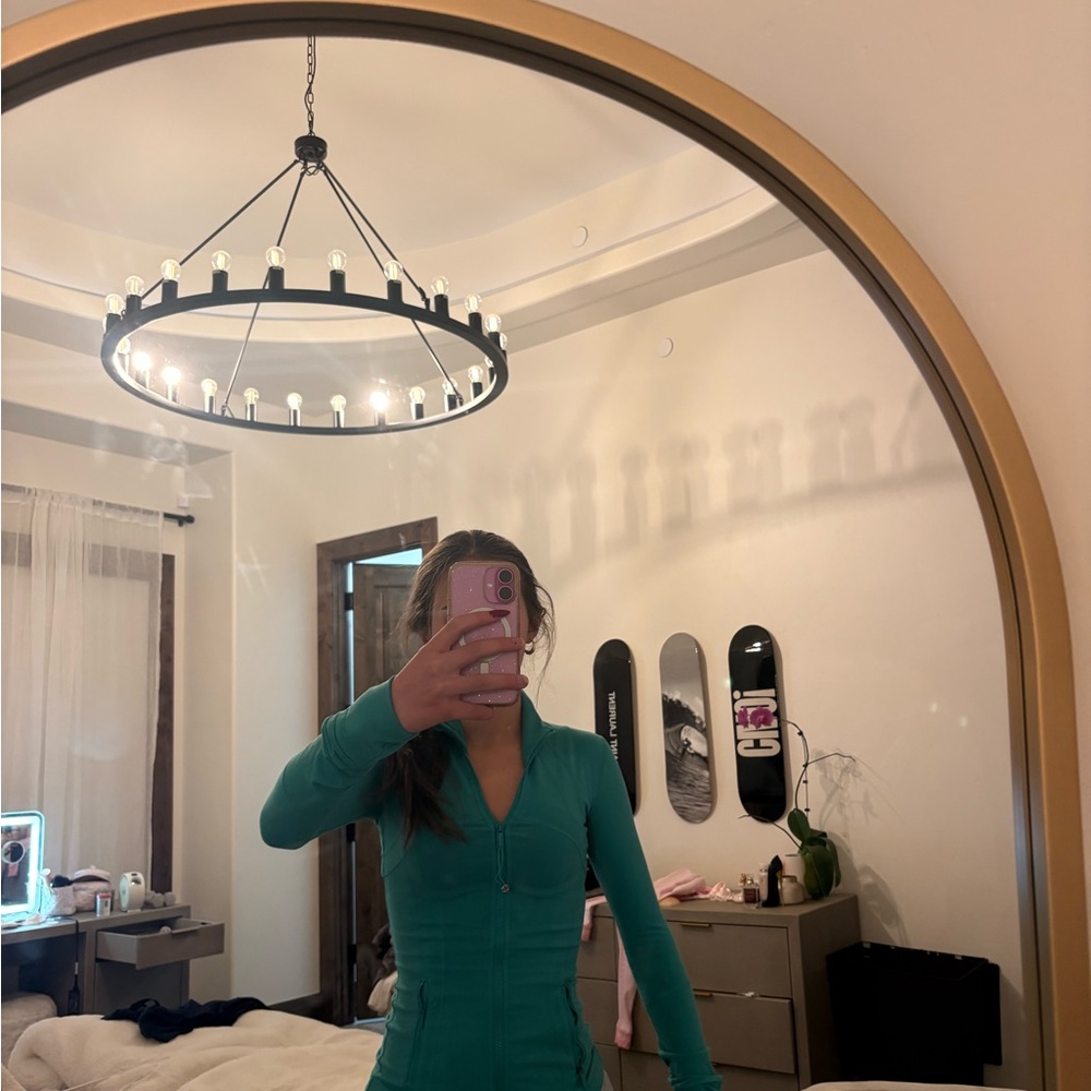 lululemon Define BBL green maldives green Teal Long Sleeve Top